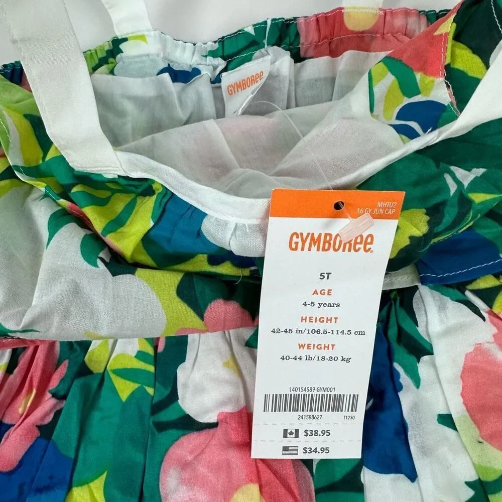 Gymboree Tropical Print Dress size 5T NEW
